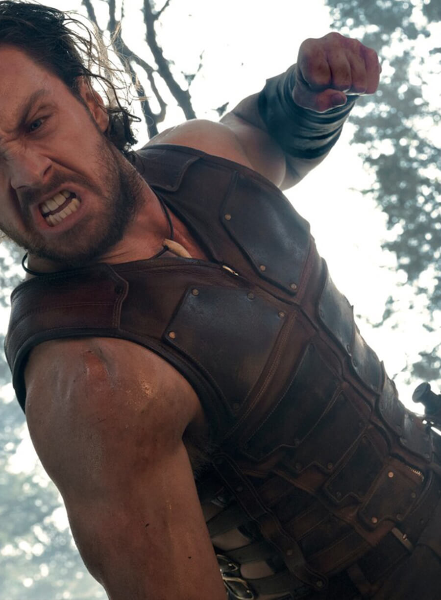 Aaron Taylor-Johnson Kraven the Hunter Leather Vest