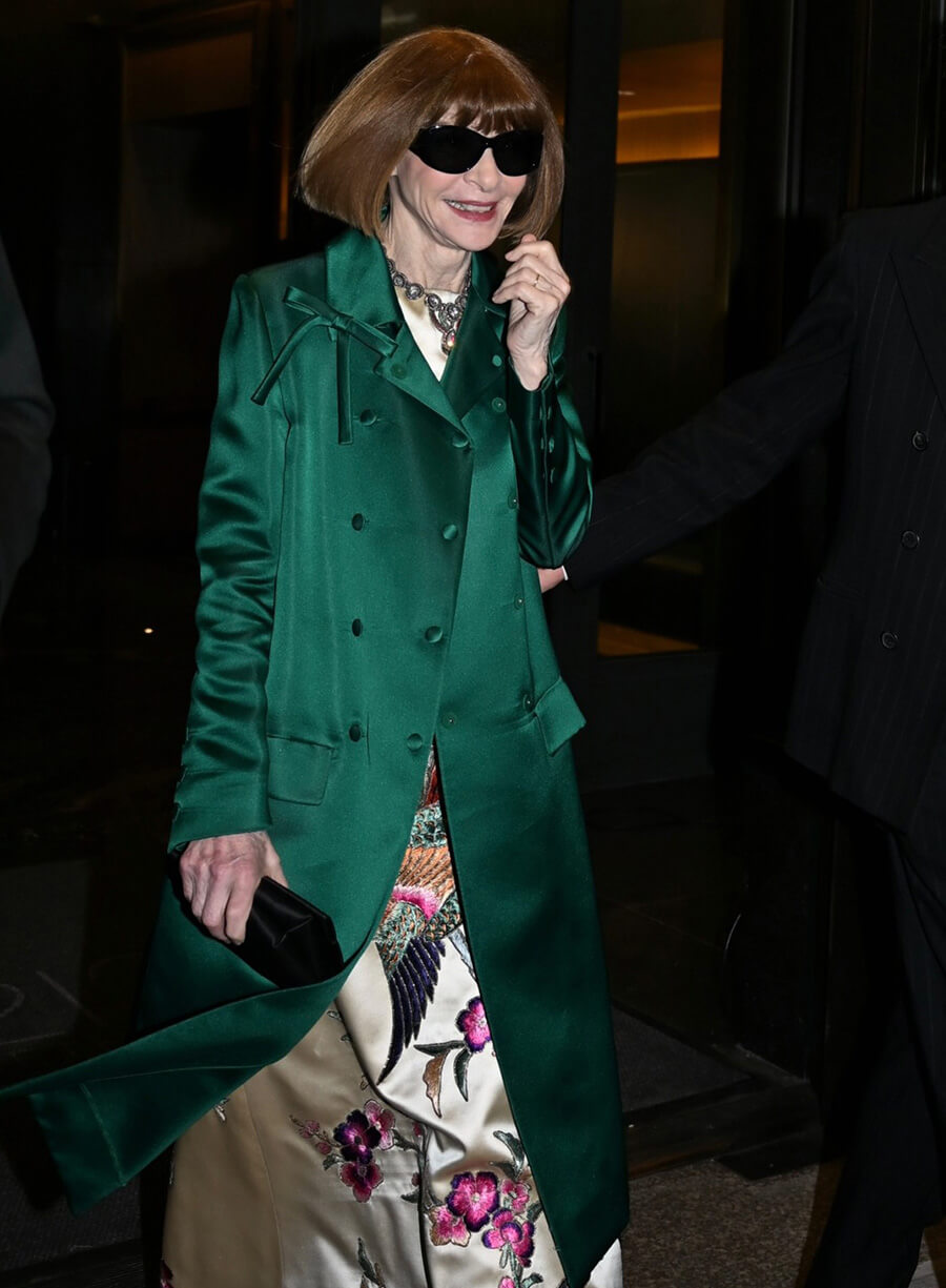 Anna Wintour Pre-Met Gala Party Coat