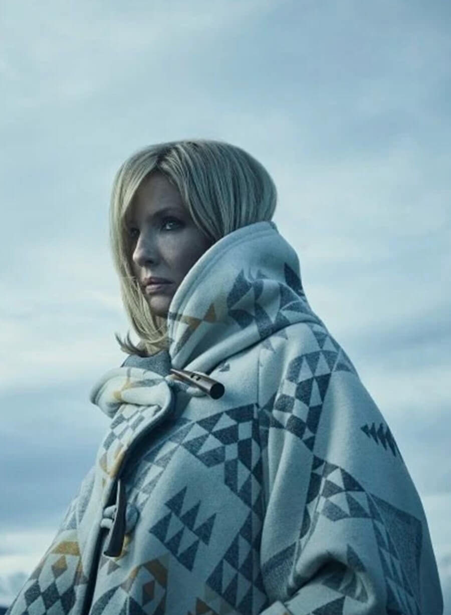 Beth Dutton Yellowstone White Poncho Coat