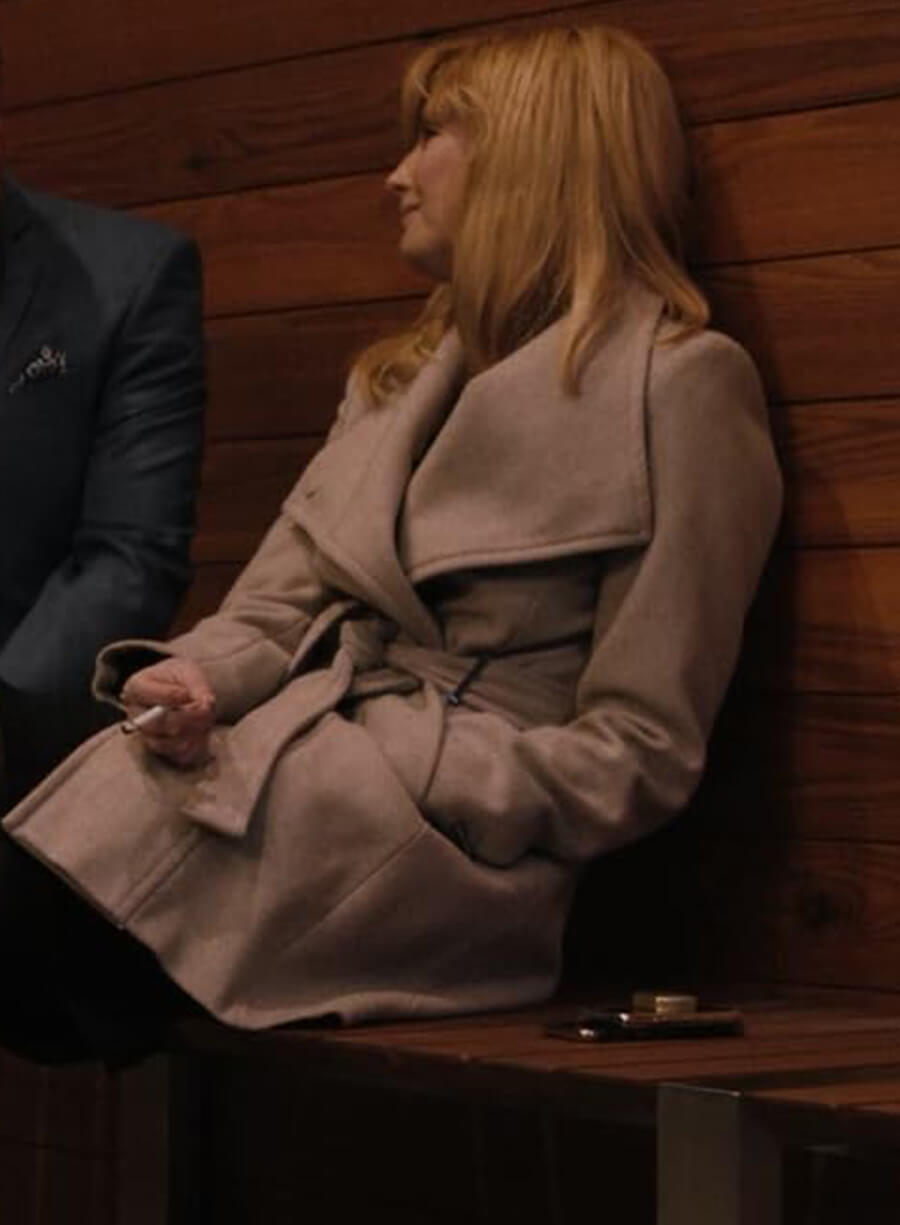 Beth Dutton Yellowstone White Wool Coat