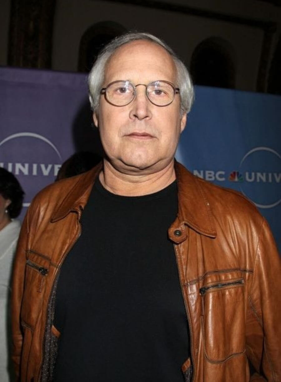 Chevy Chase Brown Leather Jacket