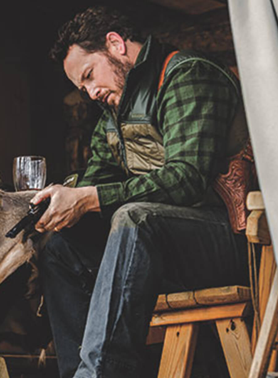 Cole Hauser Green Quilted Vest