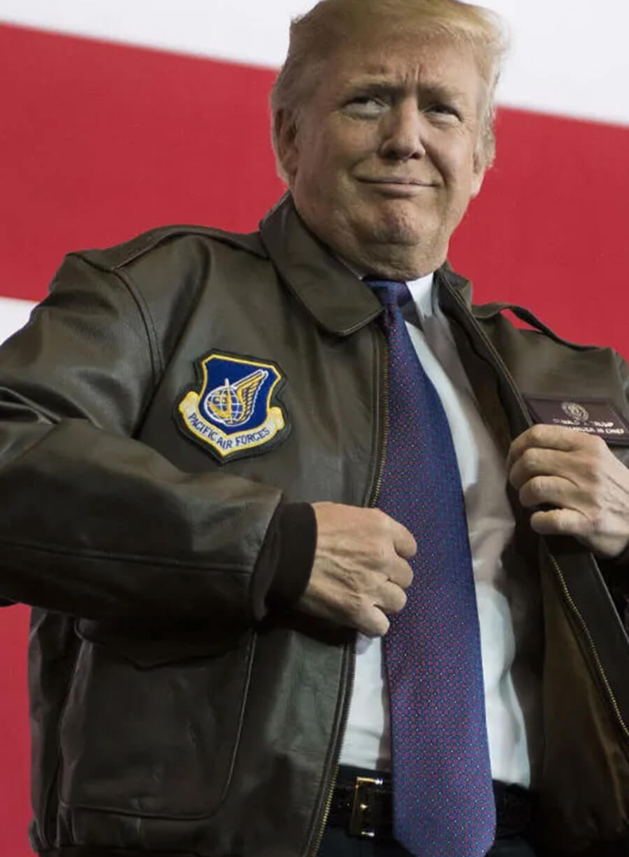 Donald Trump Flight Leather Jacket