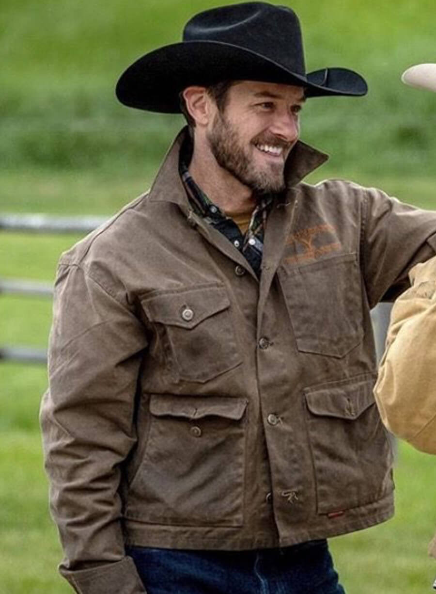 Ian Bohen Ryan Yellowstone Brown Jacket