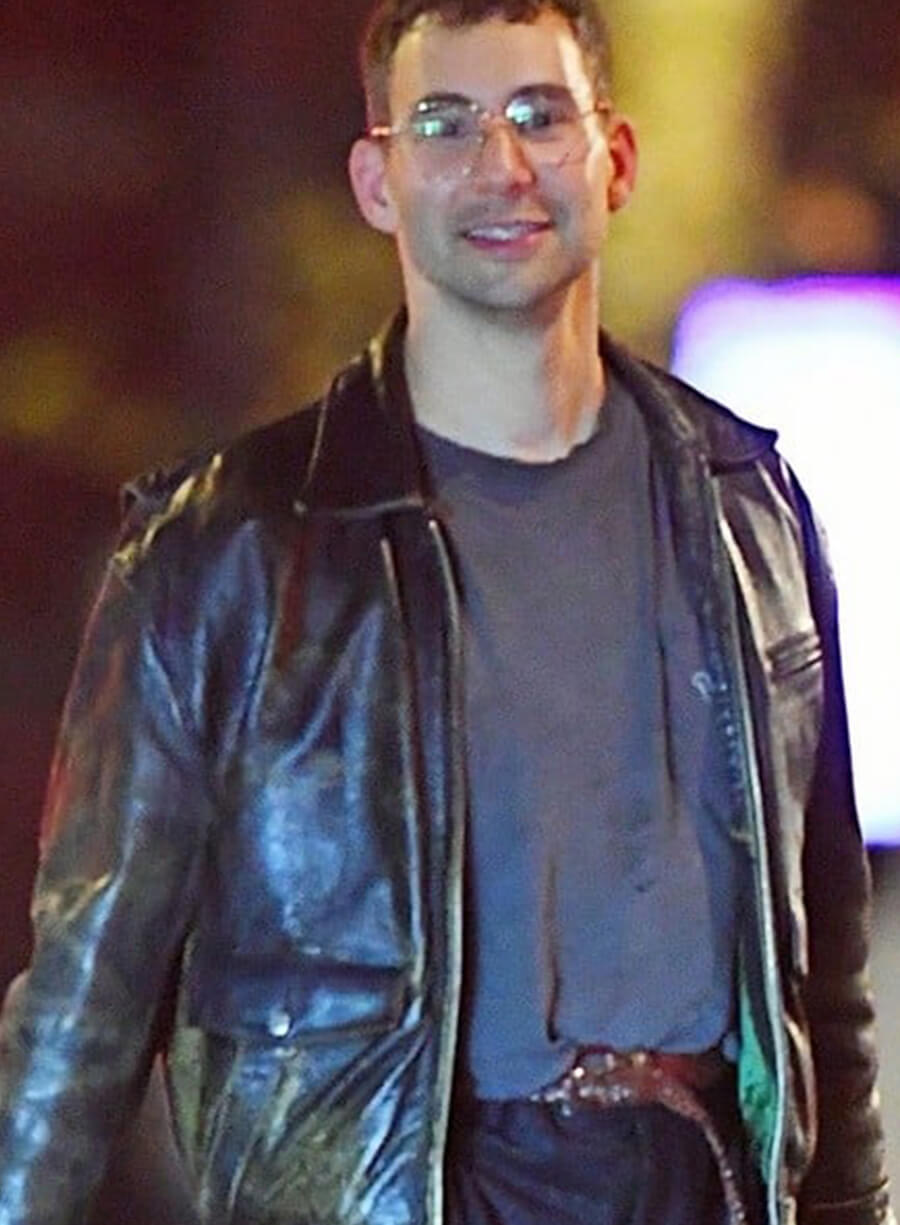 Jack Antonoff Black Leather Jacket