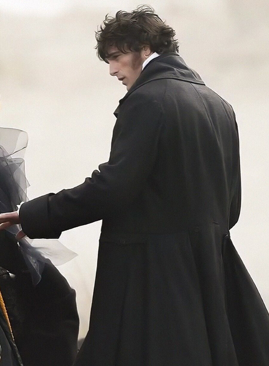 Jacob Elordi Wuthering Heights Black Coat