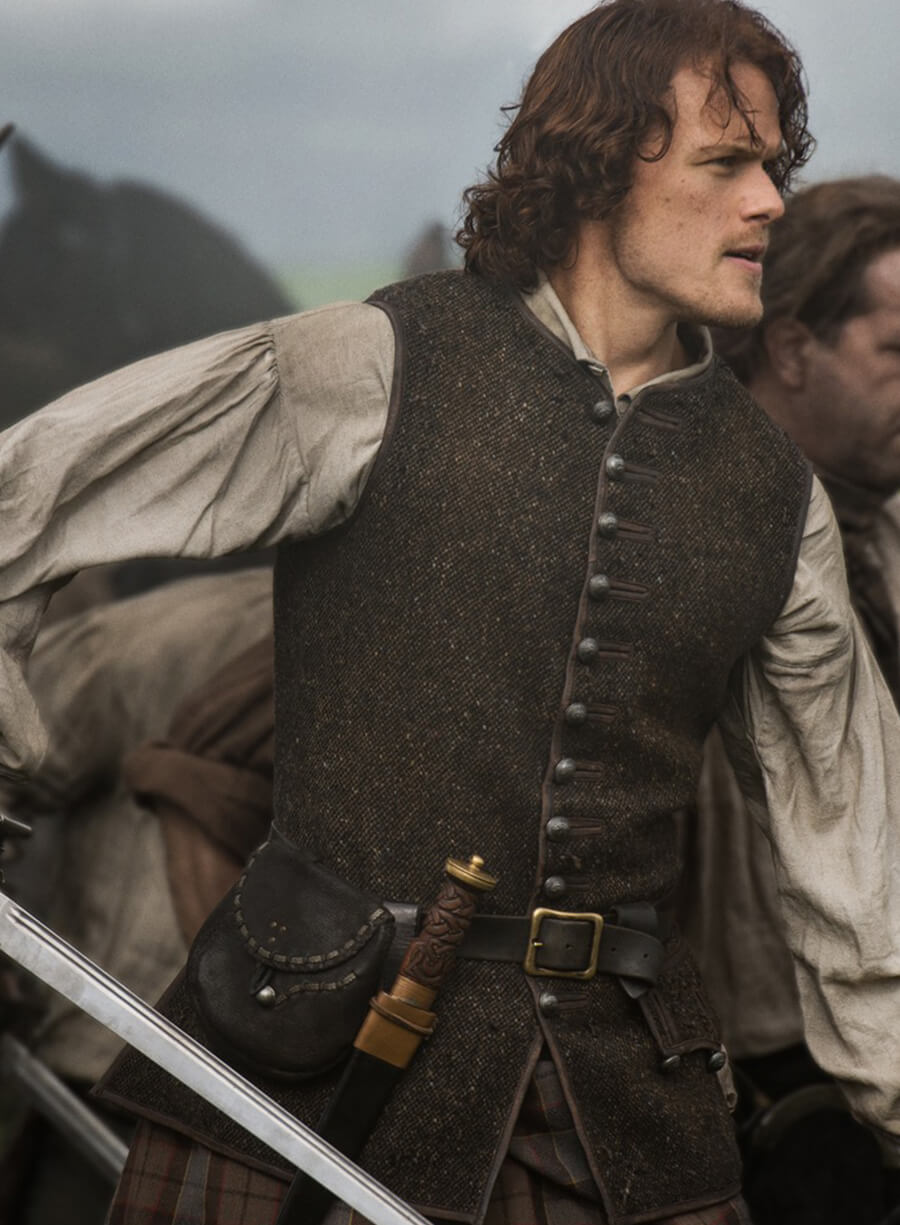 Jamie Fraser Outlander Brown Vest