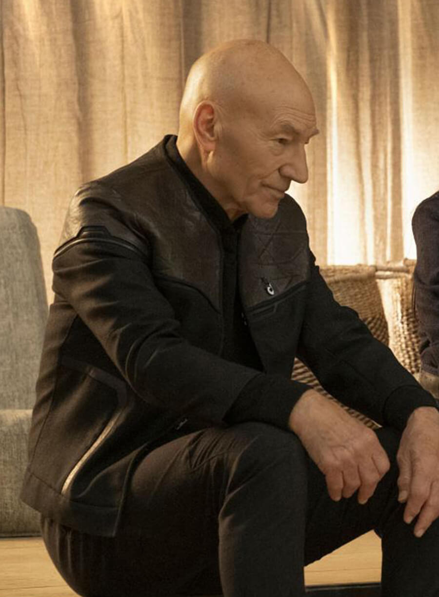 Jean-Luc Picard Star Trek: Picard Black Jacket