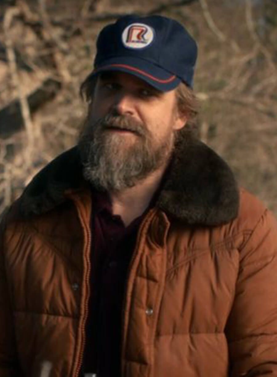 Jim Hopper Stranger Things S05 Brown Shearling Jacket
