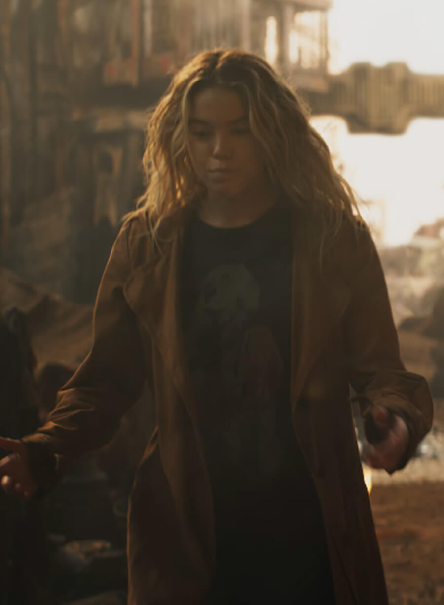 Kara Zor El Supergirl 2026 Brown Hooded Coat