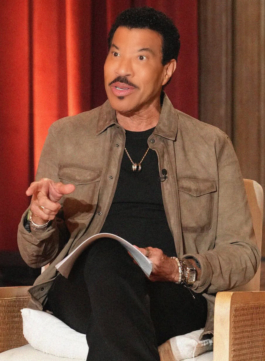 Lionel Richie American Idol Set Suede Jacket