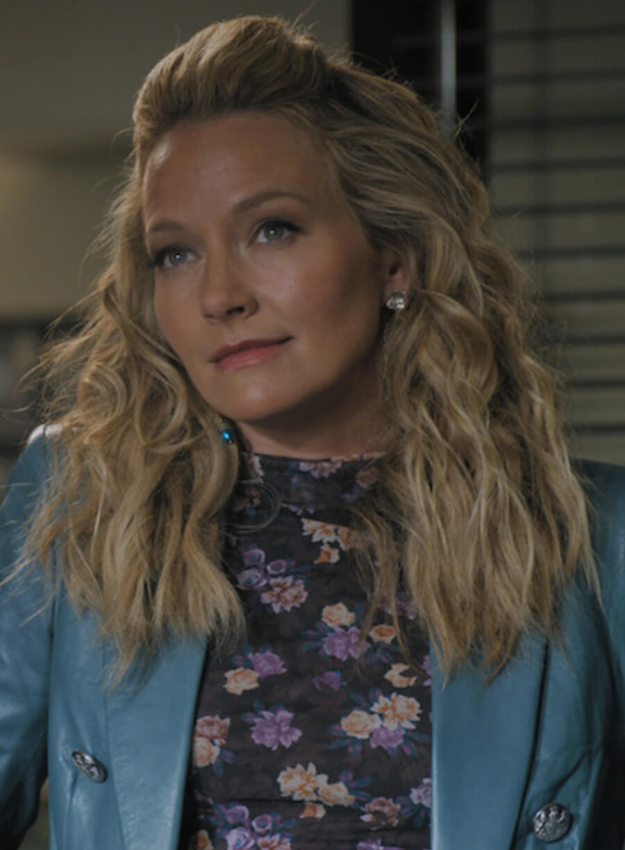 Lorna Crane The Lincoln Lawyer Blue Leather Jacket