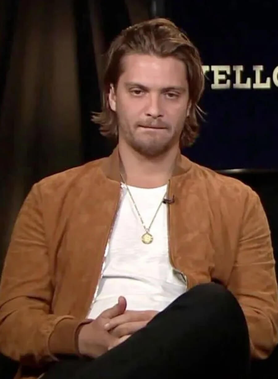 Luke Grimes Yellowstone Bomber Suede Jacket