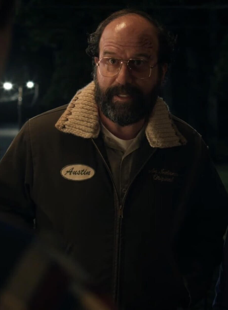 Murray Bauman Stranger Things S05 Brown Jacket