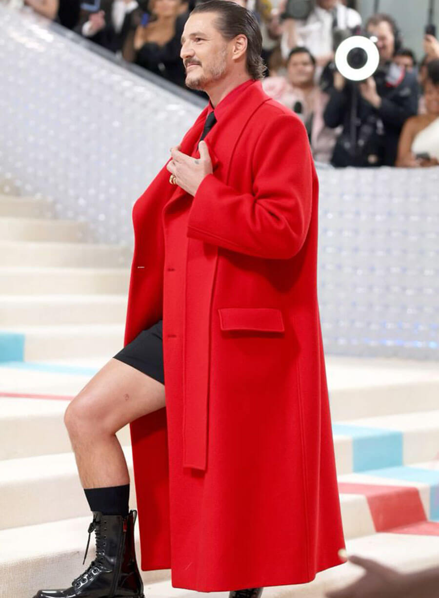 Pedro Pascal Met Gala Red Coat