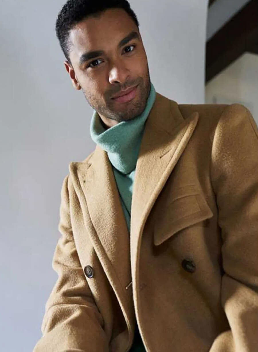 Simon Basset Bridgerton Brown Trench Coat