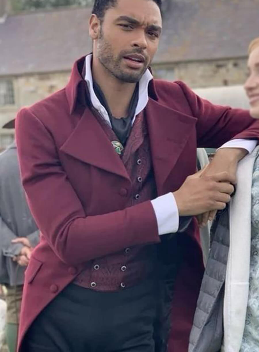 Simon Basset Bridgerton Maroon Tailcoat