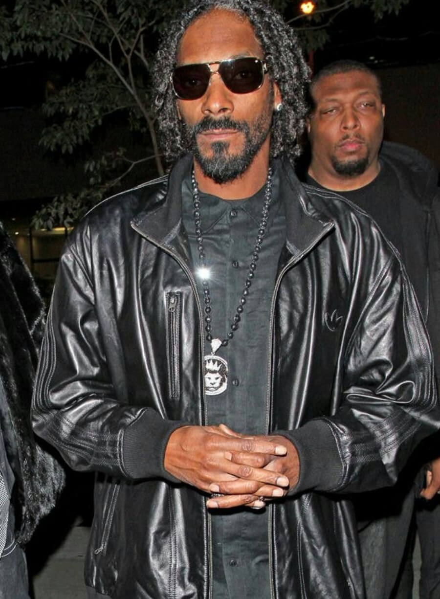Snoop Dogg Bomber Leather Jacket
