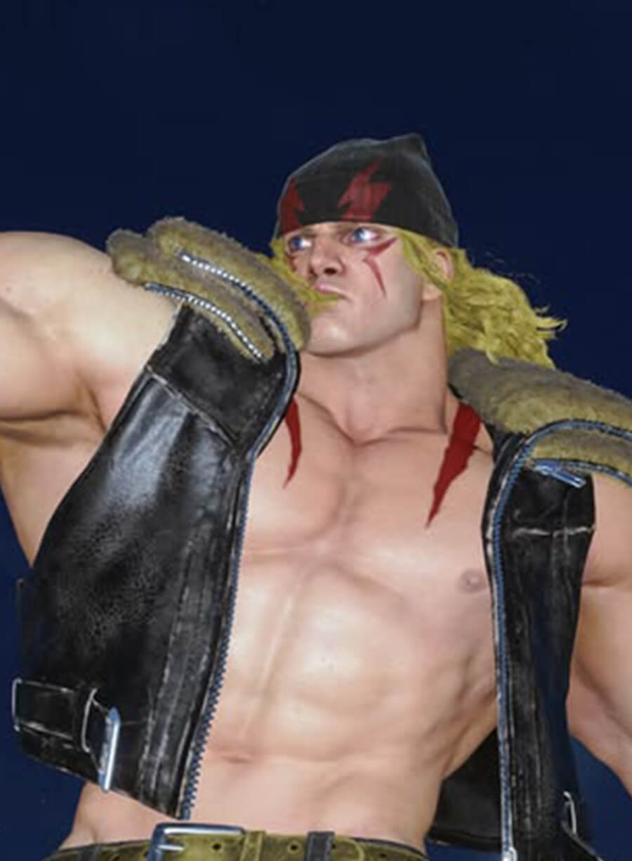 Street Fighter 6 Alex Black Leather Vest