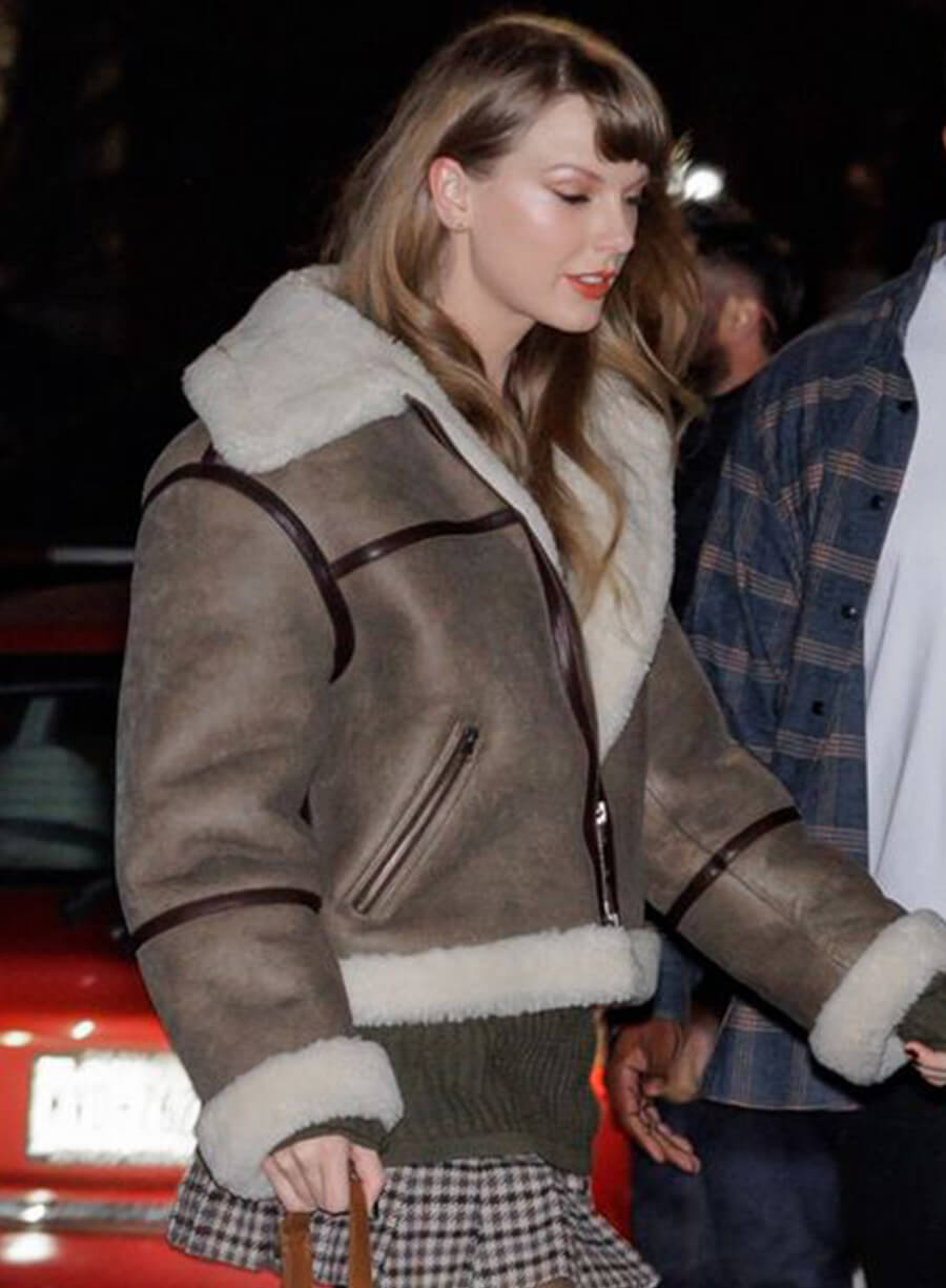 Taylor Swift NYC Shearling Jacket
