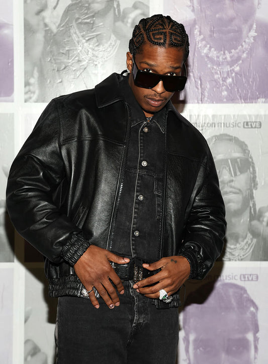 A$AP Rocky Bomber Leather Jacket