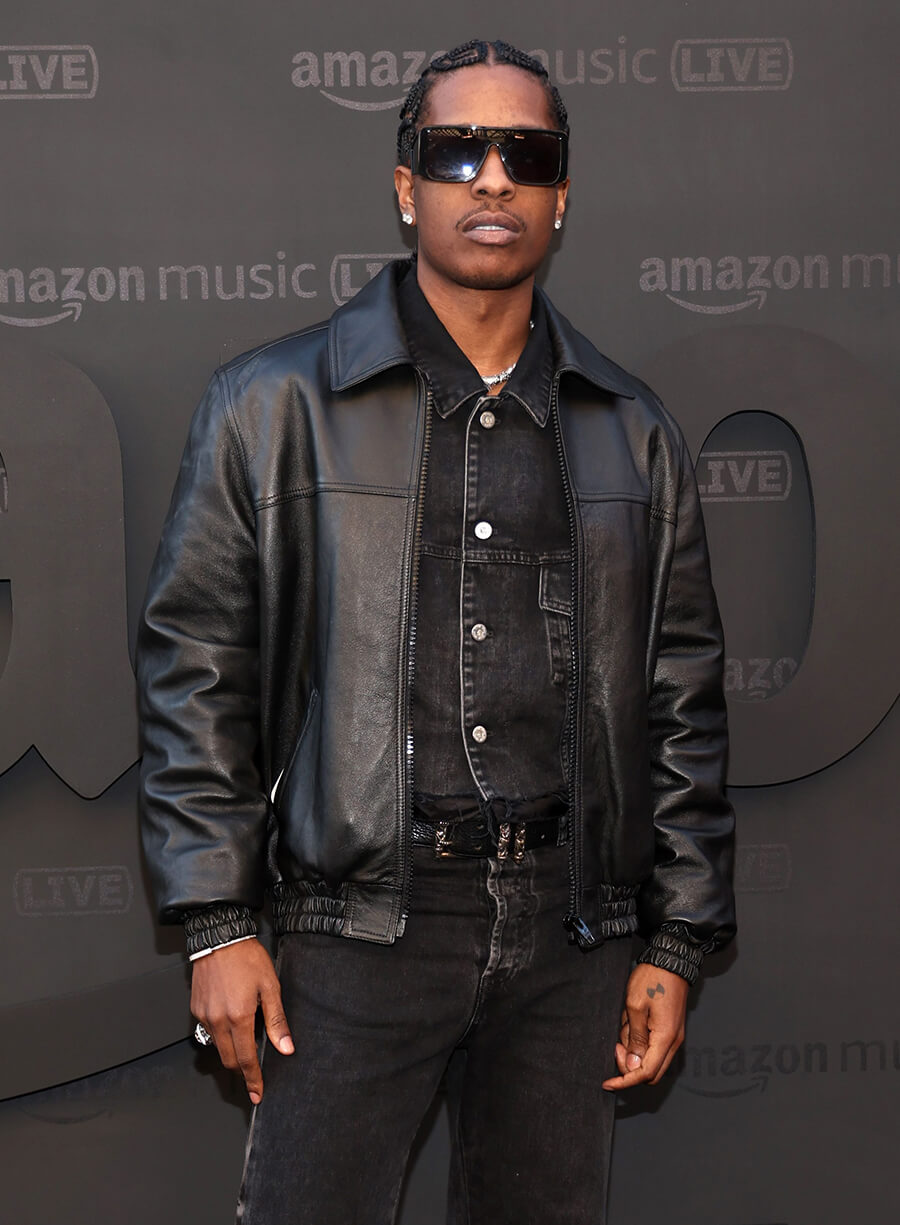 A$AP Rocky Bomber Leather Jacket