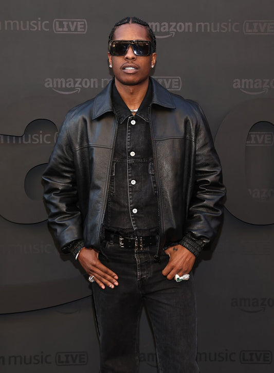 A$AP Rocky Bomber Leather Jacket