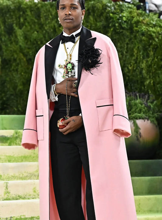 A$AP Rocky Met Gala 2026 Pink Overcoat
