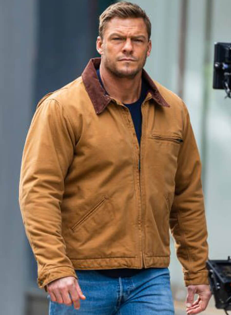 Alan Ritchson Reacher Brown Jacket