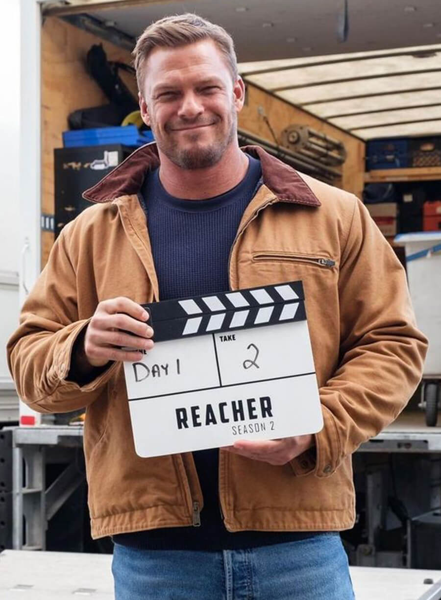 Alan Ritchson Reacher Brown Jacket