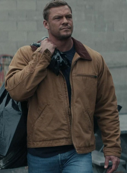 Alan Ritchson Reacher Brown Jacket