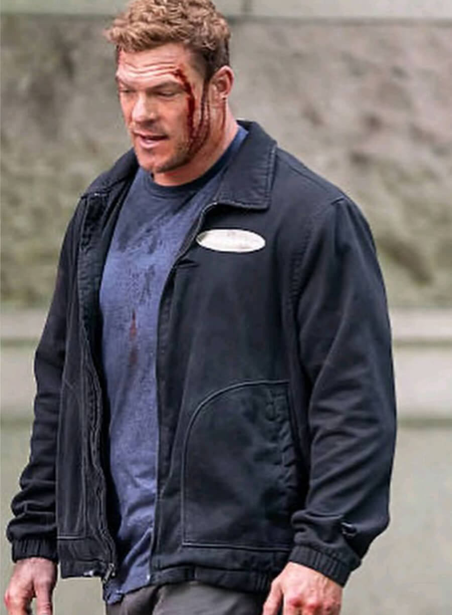 Alan Ritchson Reacher S04 Black Jacket