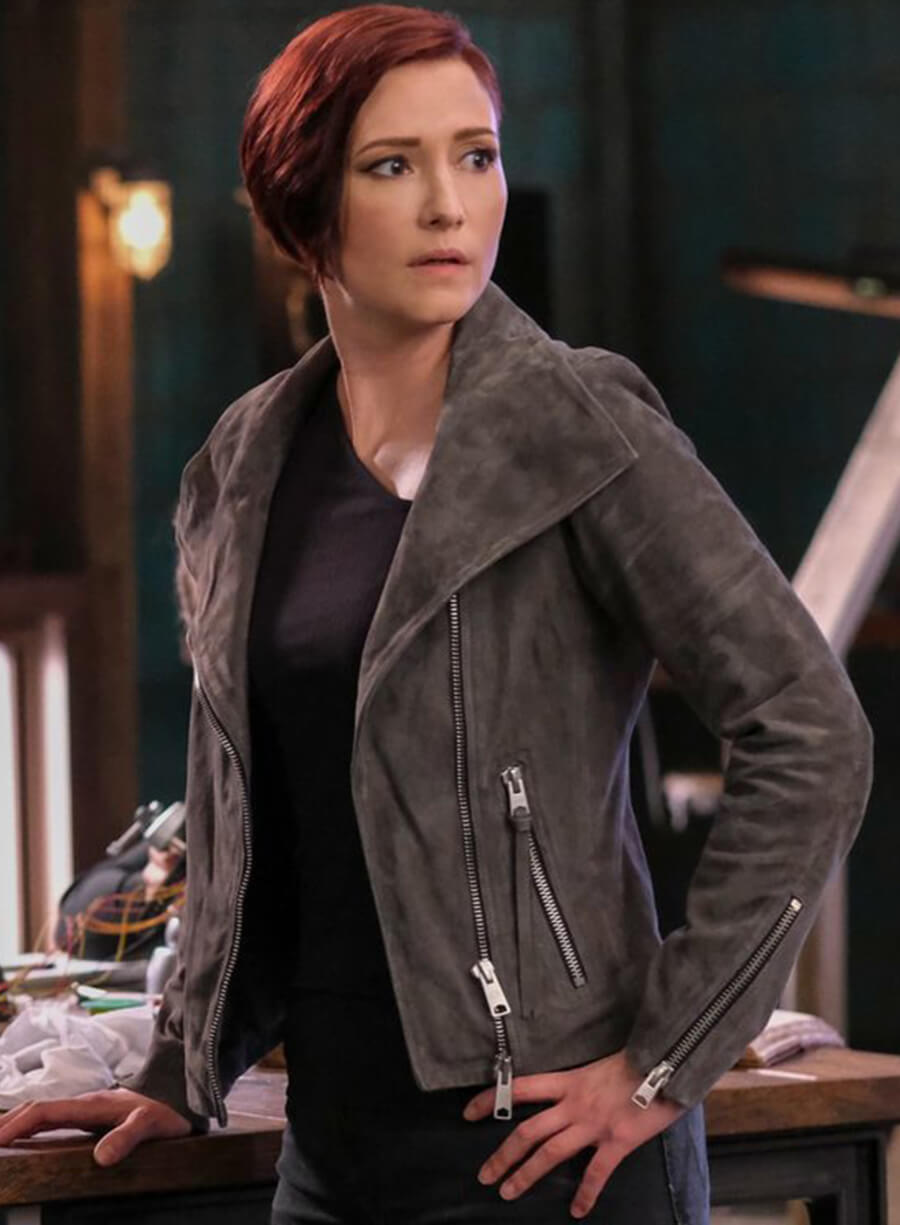 Alex Danvers Supergirl S06 Grey Suede Jacket
