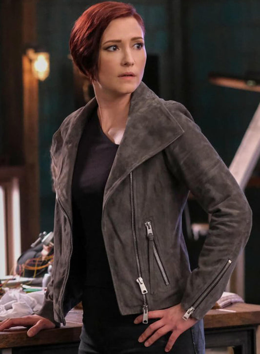 Alex Danvers Supergirl S06 Grey Suede Jacket