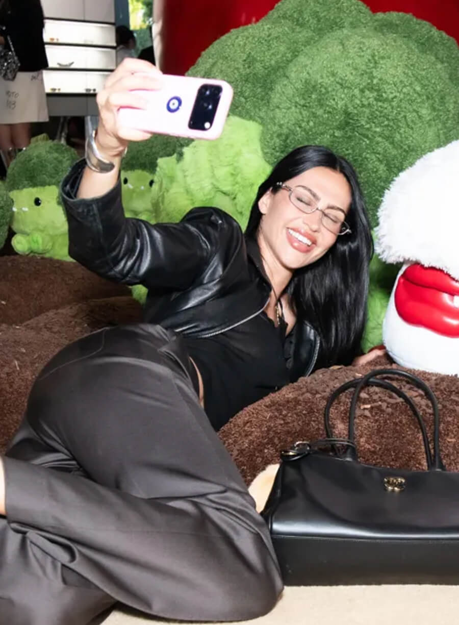 Amelia Hamlin Black Leather Jacket