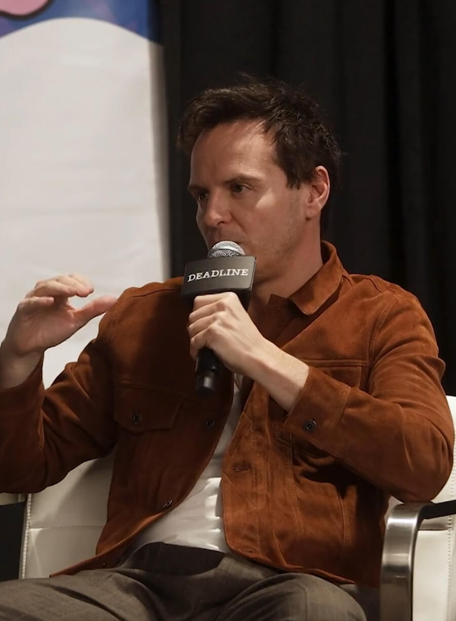 Andrew Scott 2026 SXSW Film & TV Festival Suede Jacket