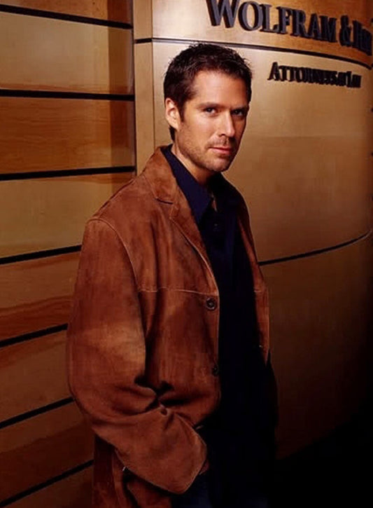 Angel Wesley Wyndam Pryce Brown Suede Coat