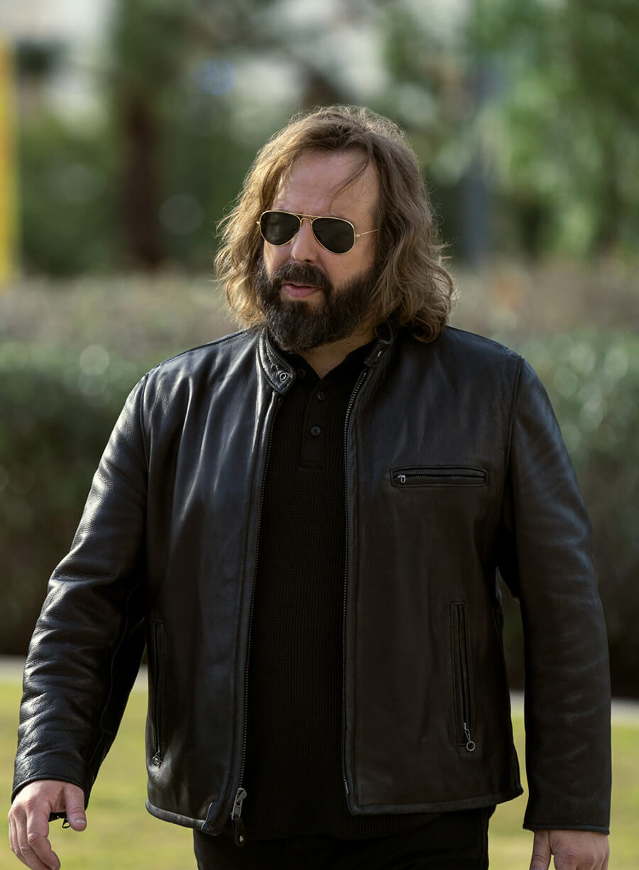 Angus Sampson The Lincoln Lawyer Black Leather Jacket
