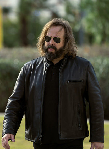 Angus Sampson The Lincoln Lawyer Black Leather Jacket