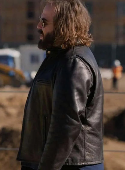 Angus Sampson The Lincoln Lawyer Black Leather Jacket