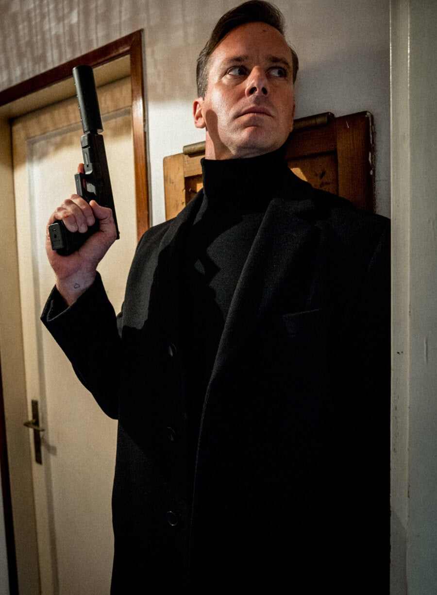 Armie Hammer Citizen Vigilante 2026 Sanders Coat