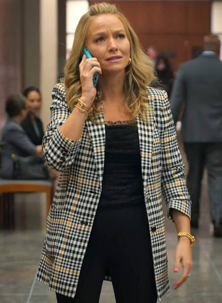 Becki Newton The Lincoln Lawyer Plaid Blazer