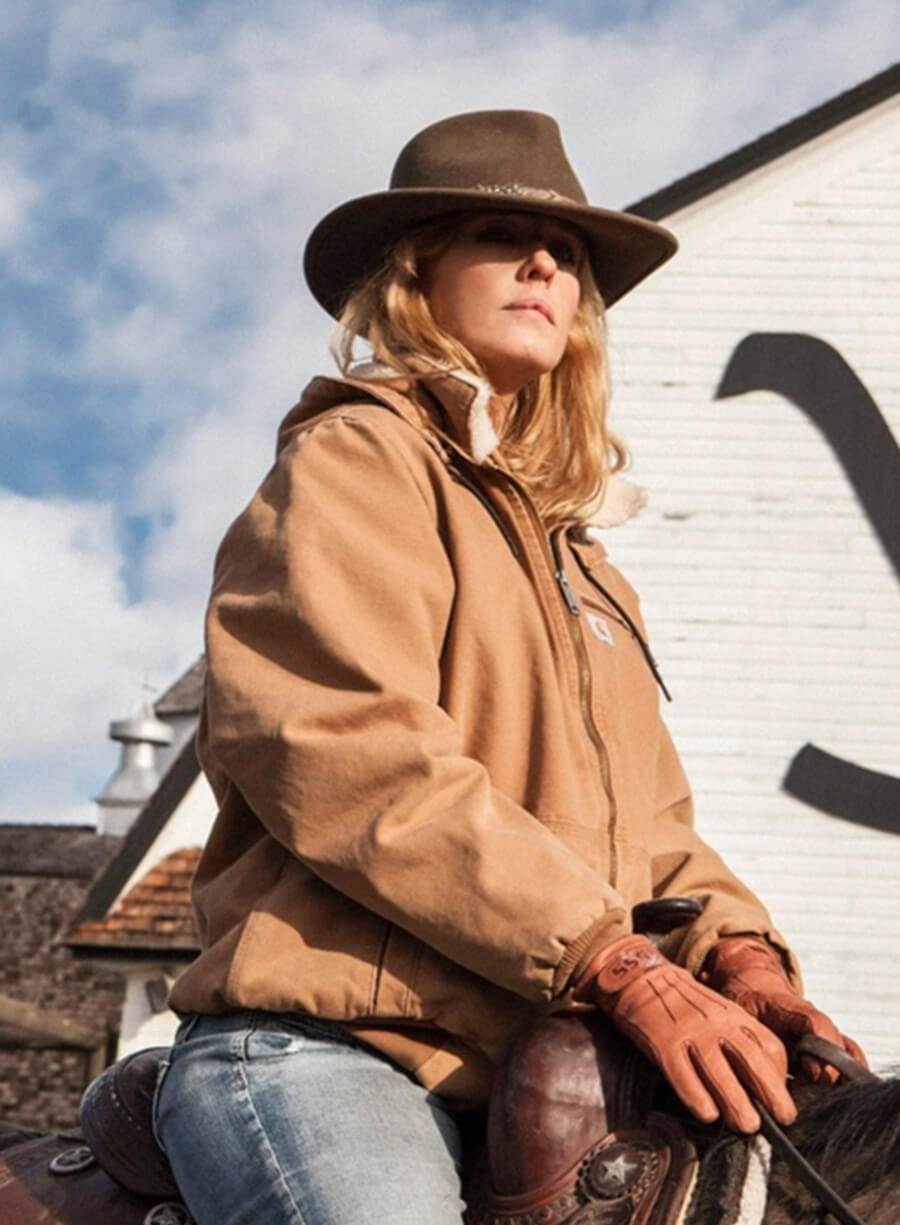 Beth Dutton Brown Cotton Hooded Jacket