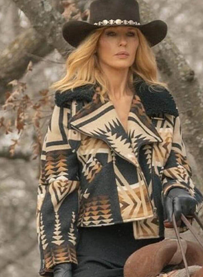 Beth Dutton Dutton Ranch S01 Aztec Jacket