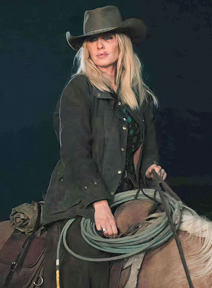Beth Dutton Yellowstone S05 Black Jacket