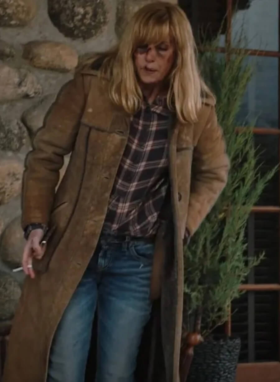 Beth Dutton Yellowstone Suede Trench Coat
