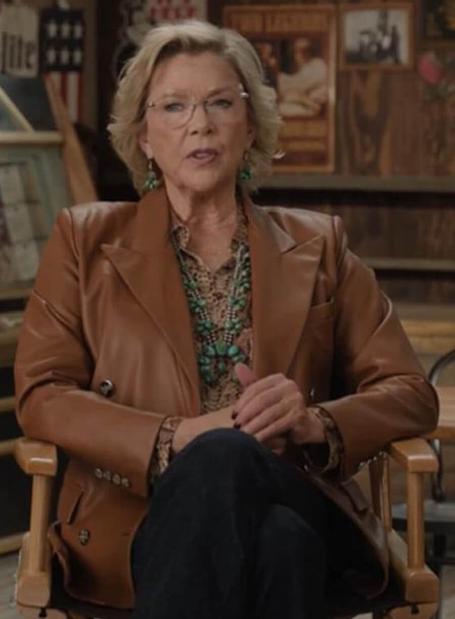 Beulah Jackson Dutton Ranch Leather Blazer