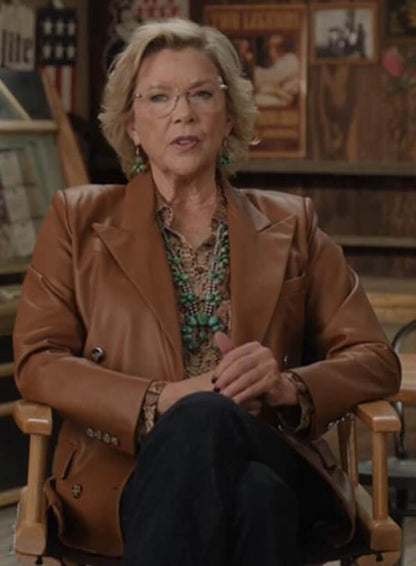 Beulah Jackson Dutton Ranch Leather Blazer