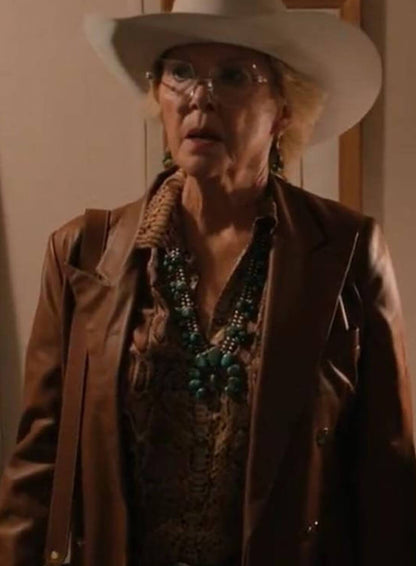 Beulah Jackson Dutton Ranch Leather Blazer
