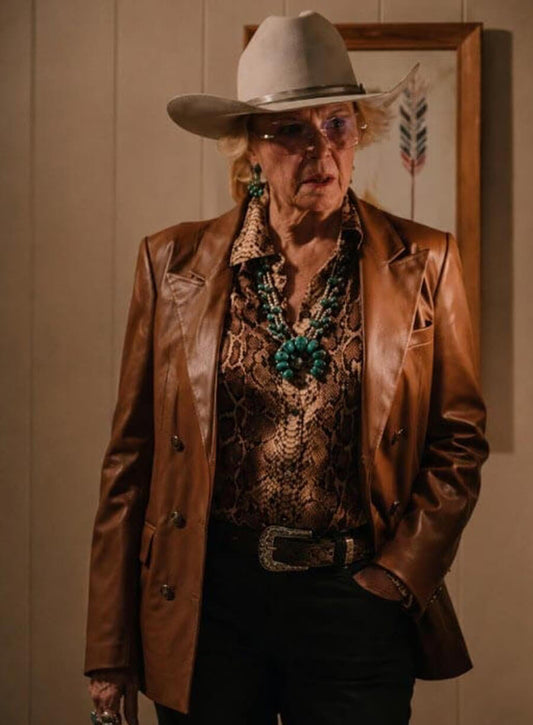 Beulah Jackson Dutton Ranch Leather Blazer